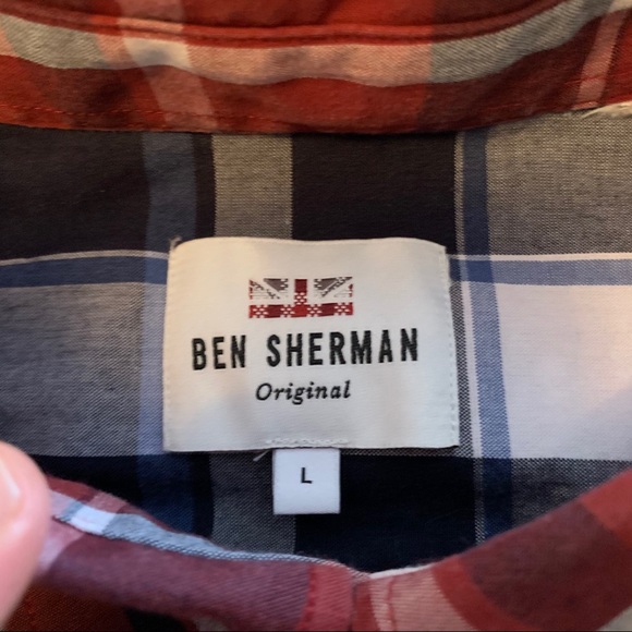 Ben Sherman Poplin Check Shirt - Picture 4 of 6
